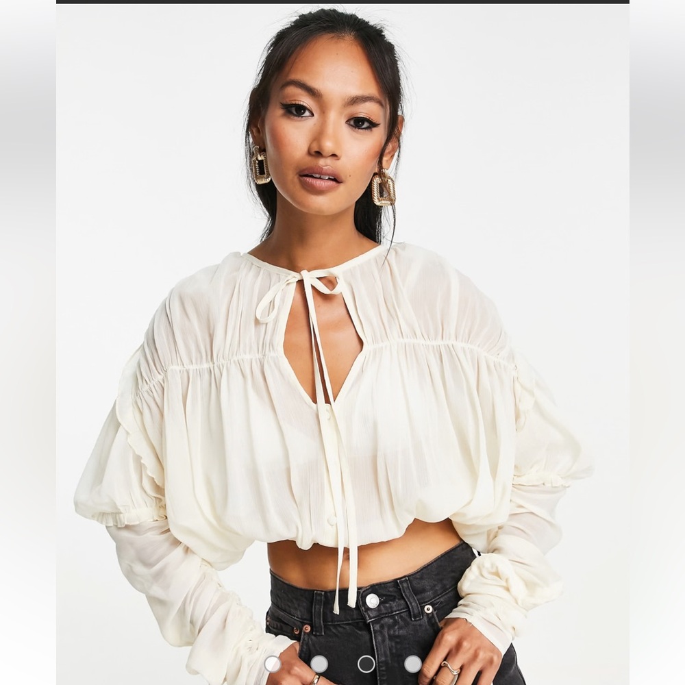 ASOS boho Cream Women's Top